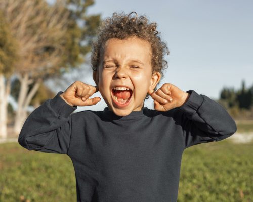 little-boy-outdoors-covering-his-ears Enfant en colère